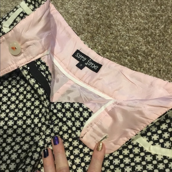 Urban Outfitters Pink black cropped cashwool pant - Picture 4 of 8